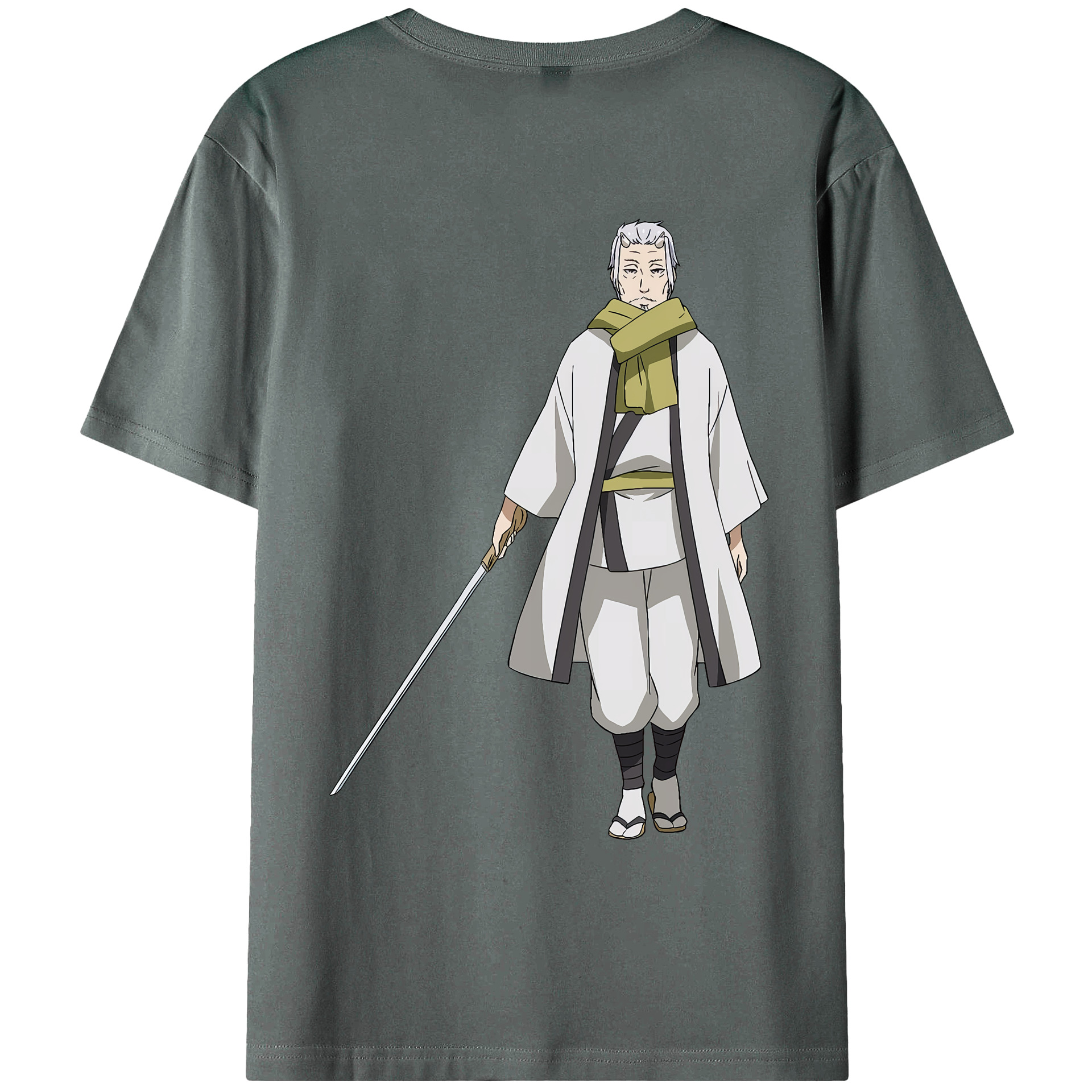 （画像用） 転スラ Regarding Reincarnated to Slime 綿100％ メンズ半袖Tシャツ（バックプリント） 通気性